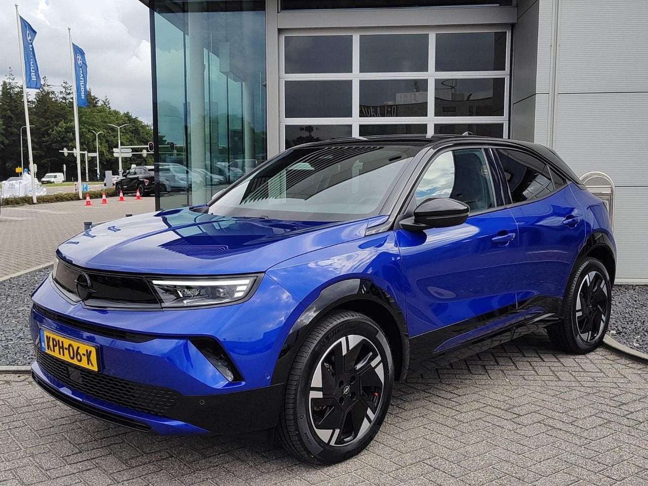 Opel Mokka-e Electric GS 54 kWh SOH 97,5 |Adaptief cruise co, Auto's, Automaat, Stof, Gebruikt, 156 pk