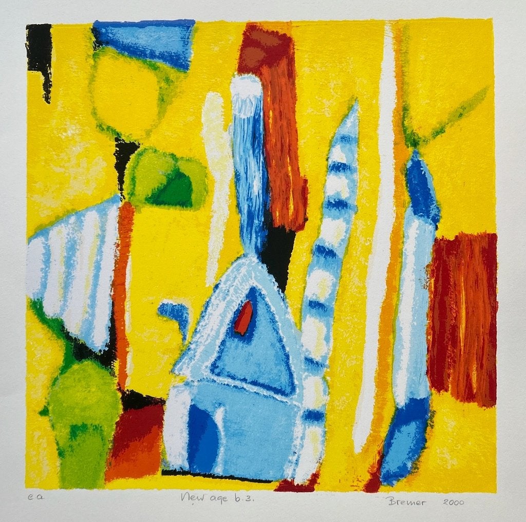 Zeefdruk Saskia Bremer - New age b.3, Verzenden