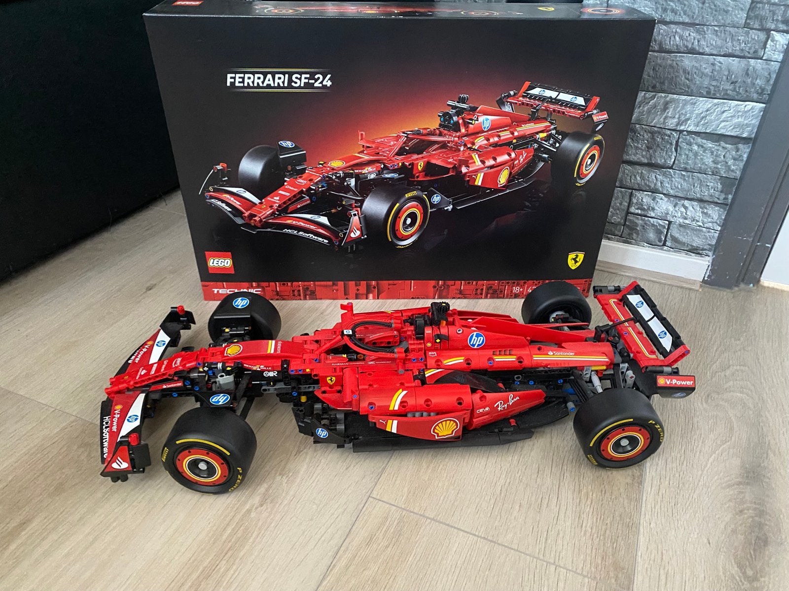 LEGO Technic Ferrari SF-24 F1 auto - 4220, Lego, Ophalen of Verzenden, Zo goed als nieuw, Complete set