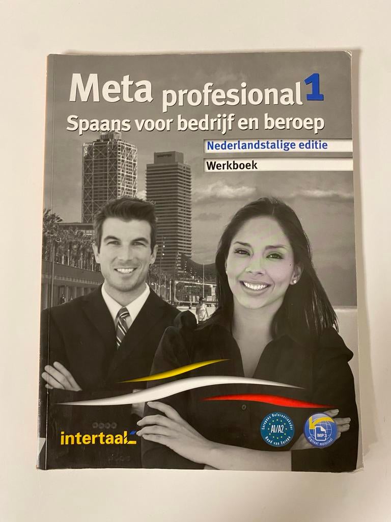 Spaans werkboek Meta profesional 1 goede staat, Boeken, Ophalen of Verzenden, Zo goed als nieuw, Overige niveaus