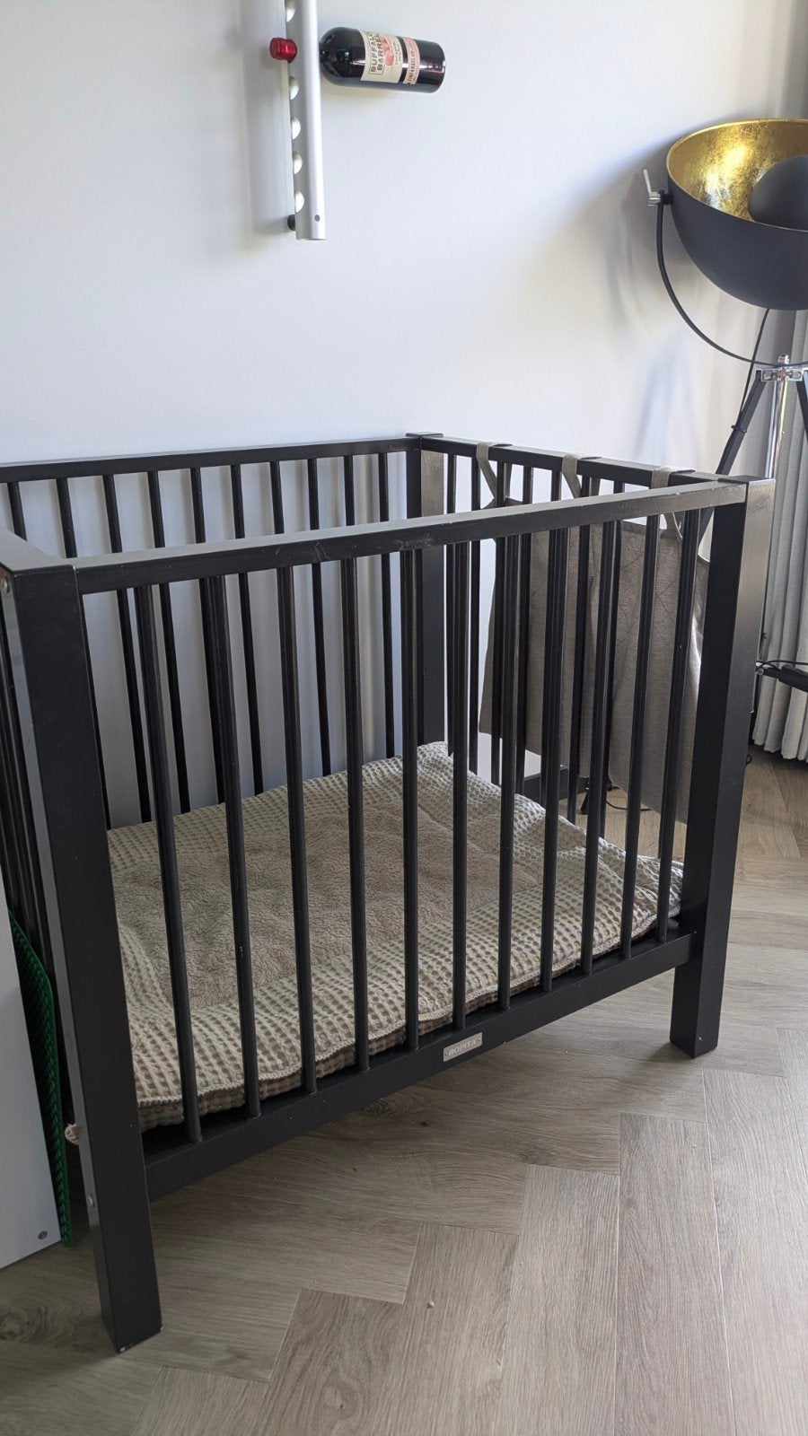 Bopita Box met Koeka boxkleed en zelfgemaakte box zak, Ophalen, Minder dan 140 cm, Minder dan 70 cm