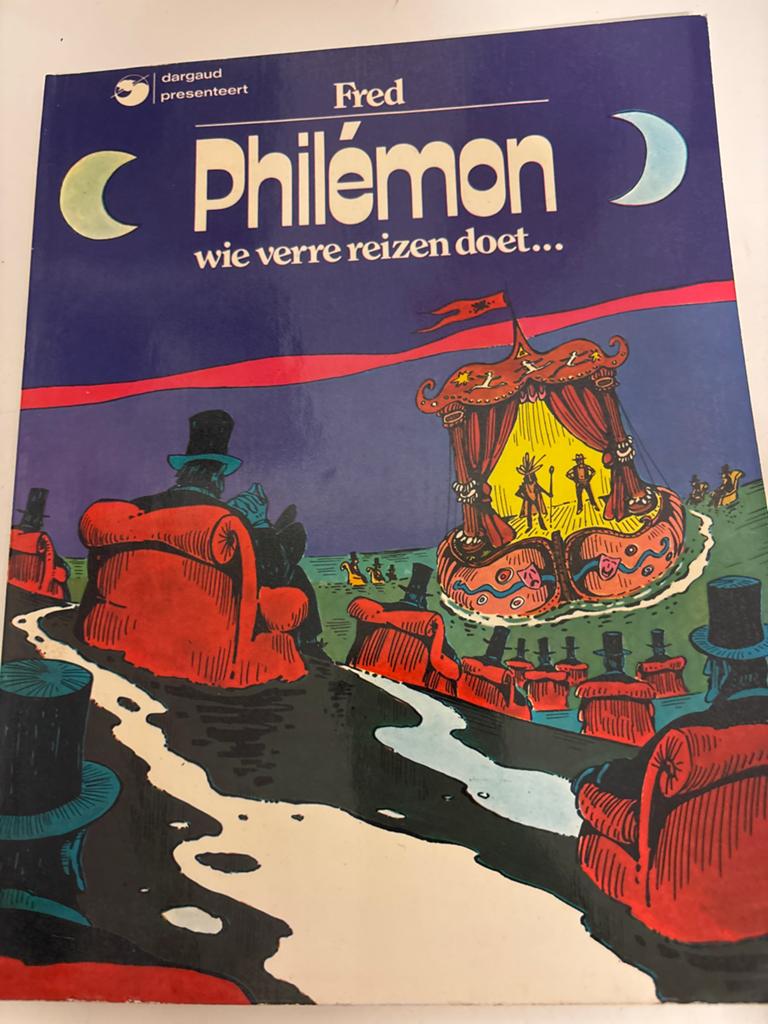 Philémon: Wie verre reizen doet... (Fred), Boeken, Stripboeken, Gelezen, Eén stripboek, Ophalen of Verzenden