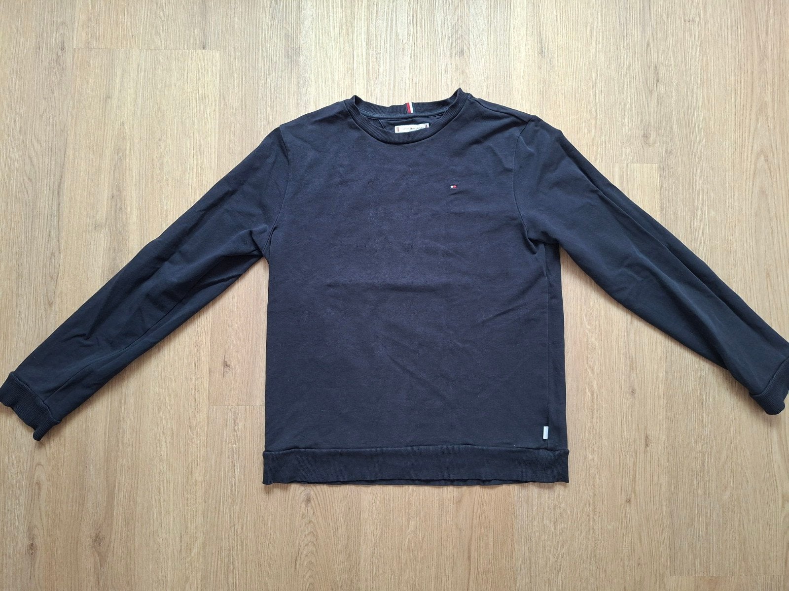 Tommy Hilfiger sweater donkerblauw maat 164, Gebruikt, Trui of Vest, Ophalen of Verzenden, Tommy Hilfiger