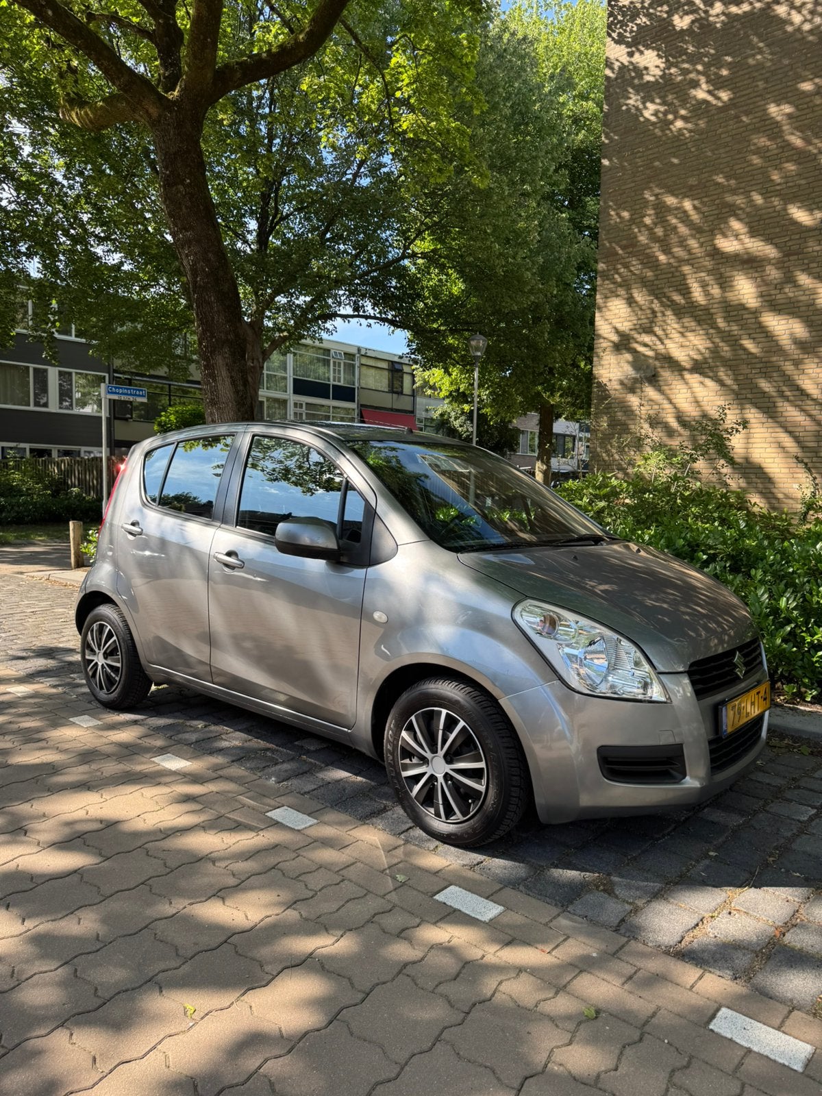 Suzuki Splash 1.2 2010 Grijs Airco, Auto's, Voorwielaandrijving, 40 €/maand, 4 cilinders, 965 kg