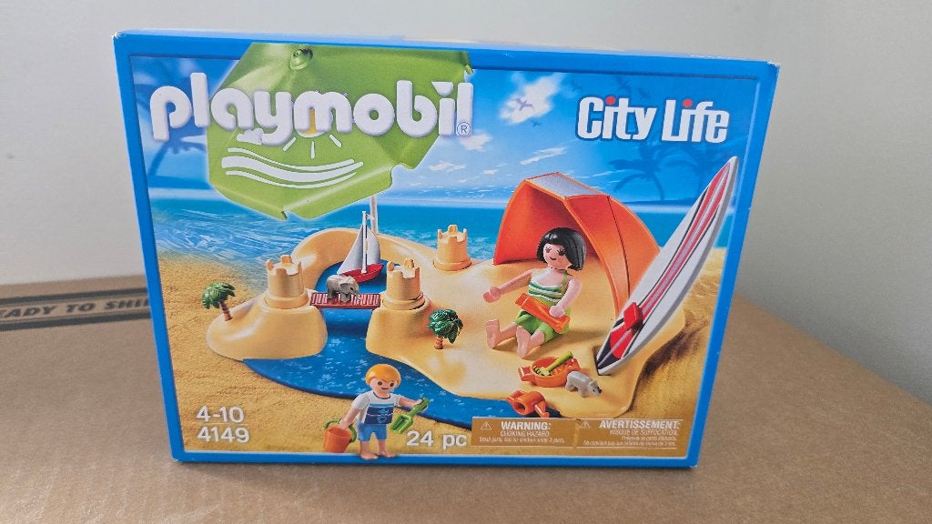 Playmobil 4149 Compactset strandvakantie nieuw in doos, Complete set, Overige typen, Nieuw, Family fun