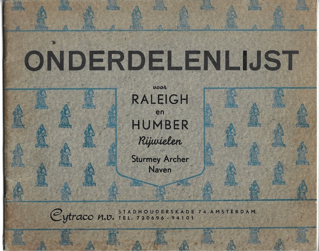 Raleigh Humber Sturmey Archer onderdelenboek fiets rijwiel, Ophalen of Verzenden, Zo goed als nieuw