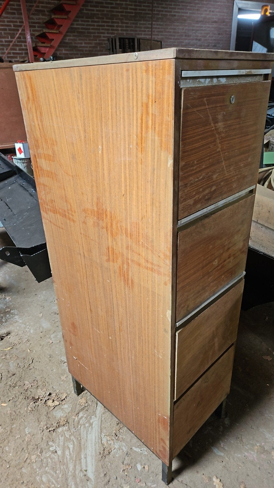 Houten werkplaats ladenkast, Ophalen, Gebruikt, 50 tot 100 cm, Minder dan 100 cm