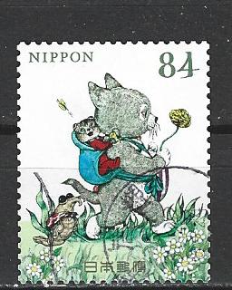 Japan-d3, Verzenden, Gestempeld, Oost-Azië