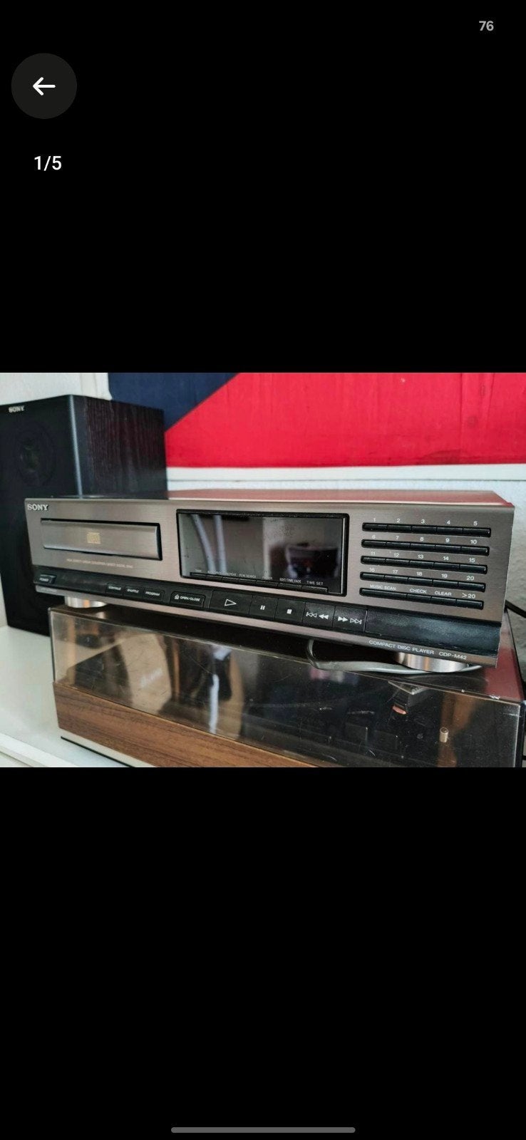 Sony CDP-M42 Compact Disc Speler, Audio, Tv en Foto, Cd-spelers, Ophalen of Verzenden, Niet werkend, Sony