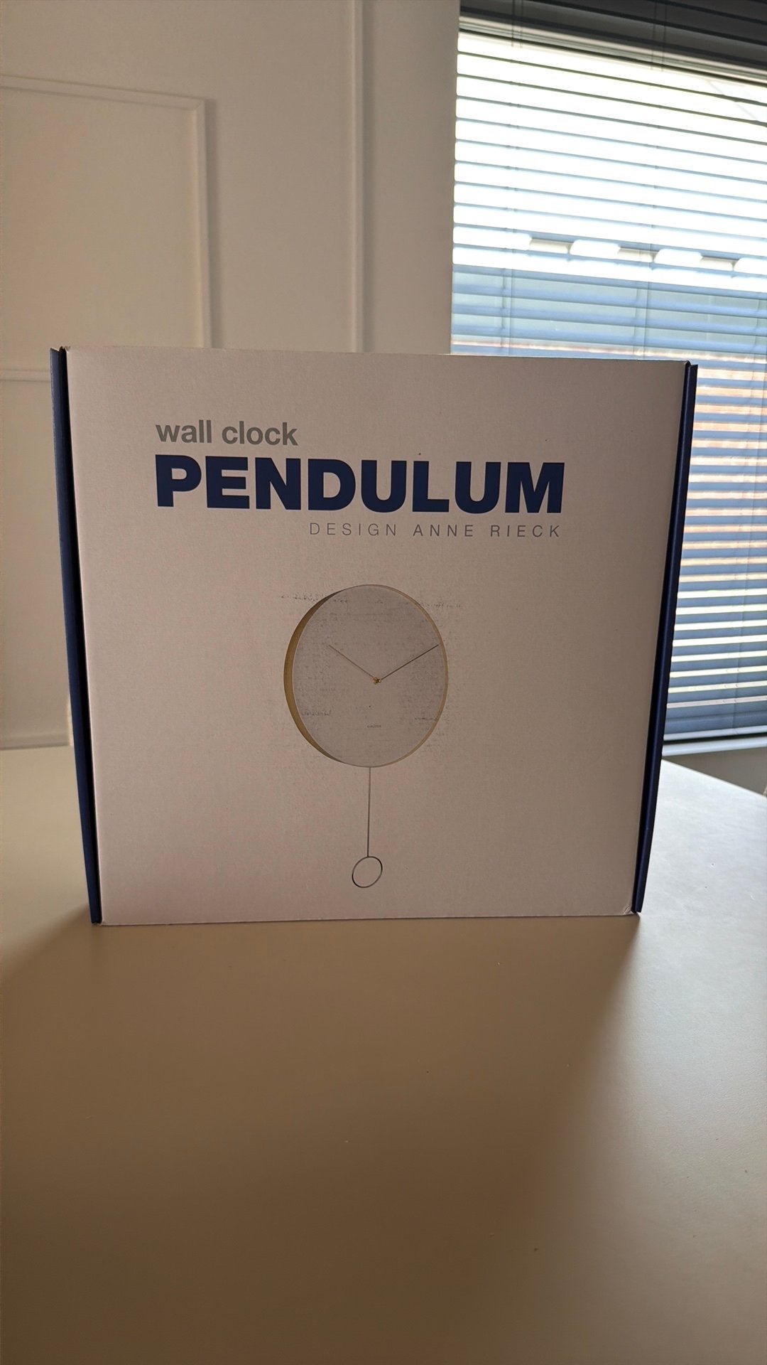 Wandklok Pendulum - wit - Karlsson - nieuw!, Ophalen of Verzenden, Nieuw