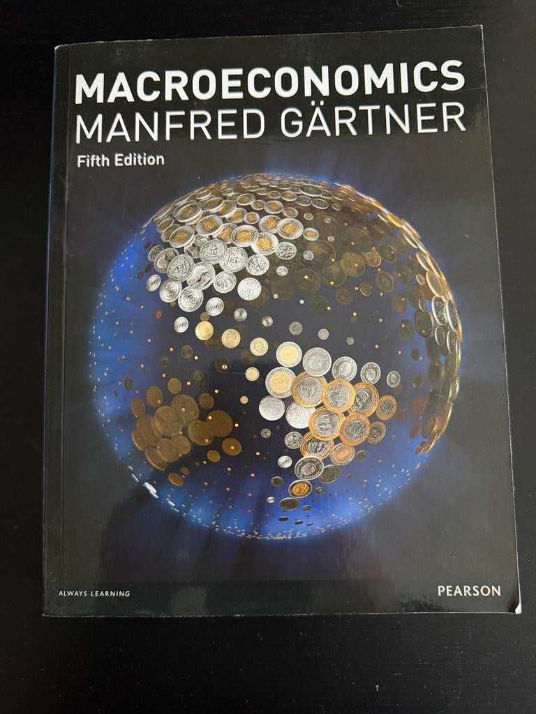 Macroeconomics - Manfred Gärtner (Fifth Edition), Ophalen of Verzenden, Gamma, Zo goed als nieuw, WO