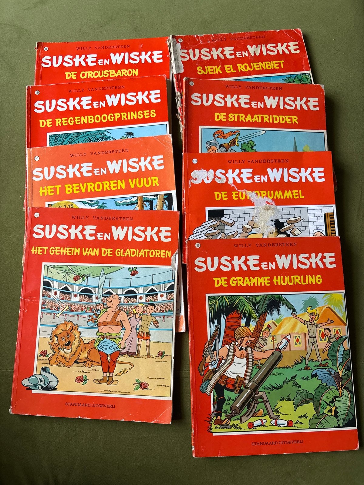 Suske en Wiske stripboeken - 7 stuks, Meerdere stripboeken, Ophalen of Verzenden, Gelezen