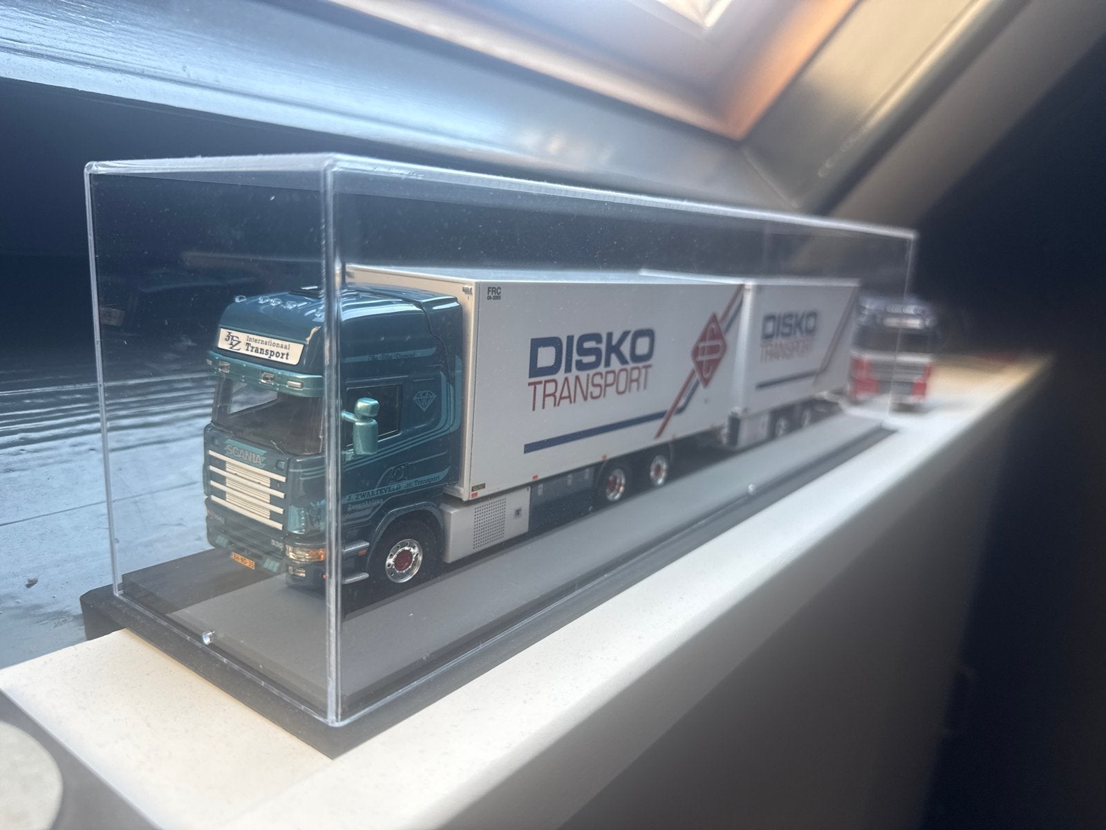 Scania Disko Transport Vrachtwagen Model, Overige merken, 1:32 tot 1:50, Ophalen of Verzenden, Zo goed als nieuw