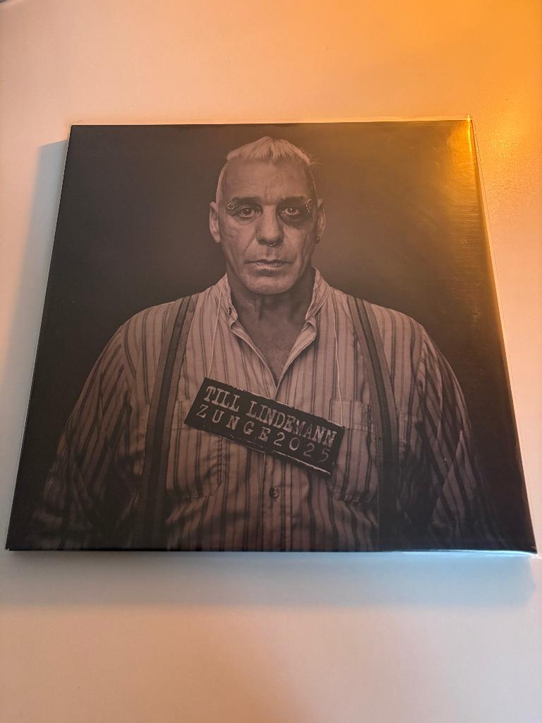 Till Lindemann - Zunge 2LP (Limited Edition Zoetrope), Limited edition, Ophalen of Verzenden, Zo goed als nieuw, 12 inch