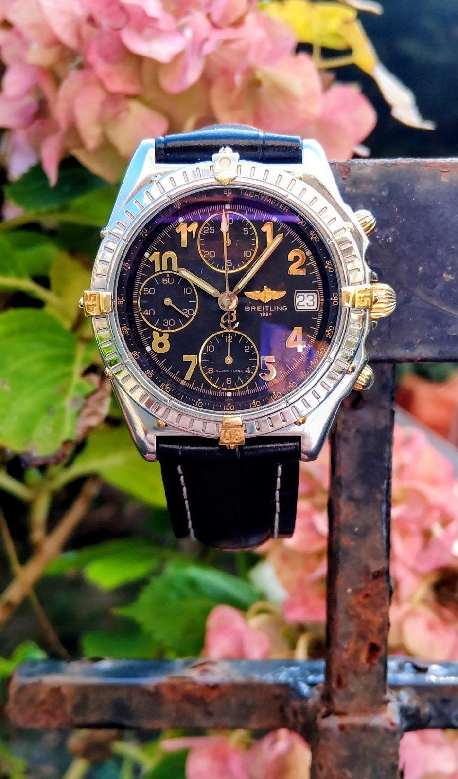 Breitling Chronomat Goud/Staal  B13352      39mm, Ophalen, Breitling, Polshorloge, Goud