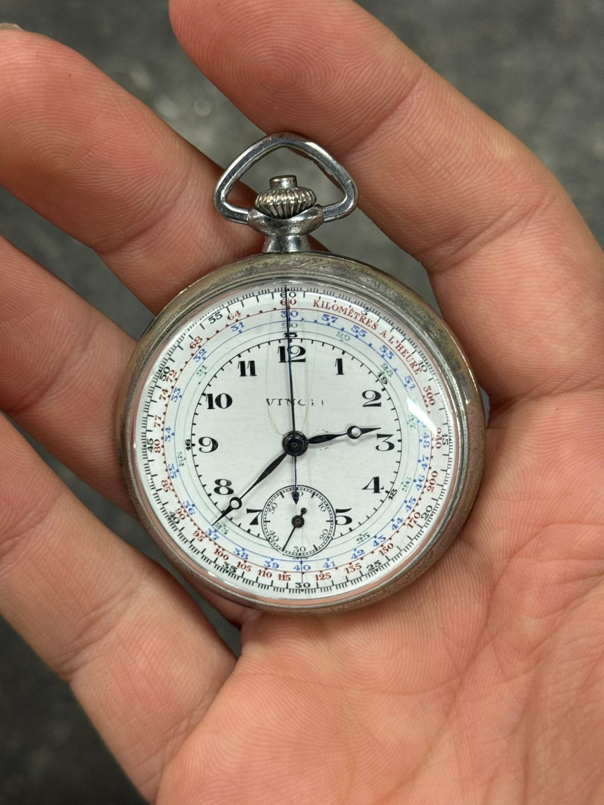 Oude Vincit zakhorloge, Ophalen of Verzenden, Staal, Overige merken
