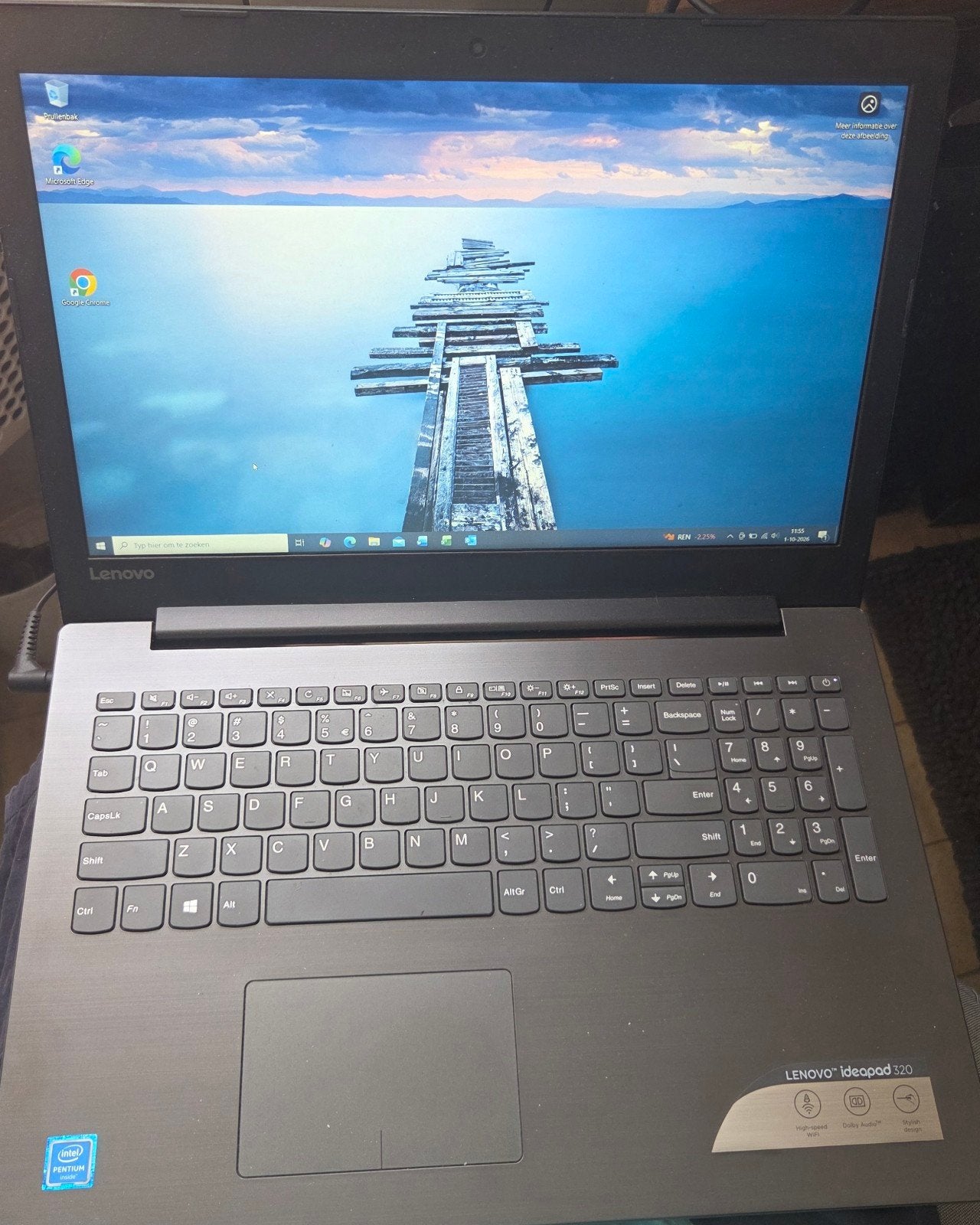 Lenovo Ideapad 320-15IAP Laptop - incl. originele lader, Computers en Software, Gebruikt, Met videokaart, Intel Pentium N4200