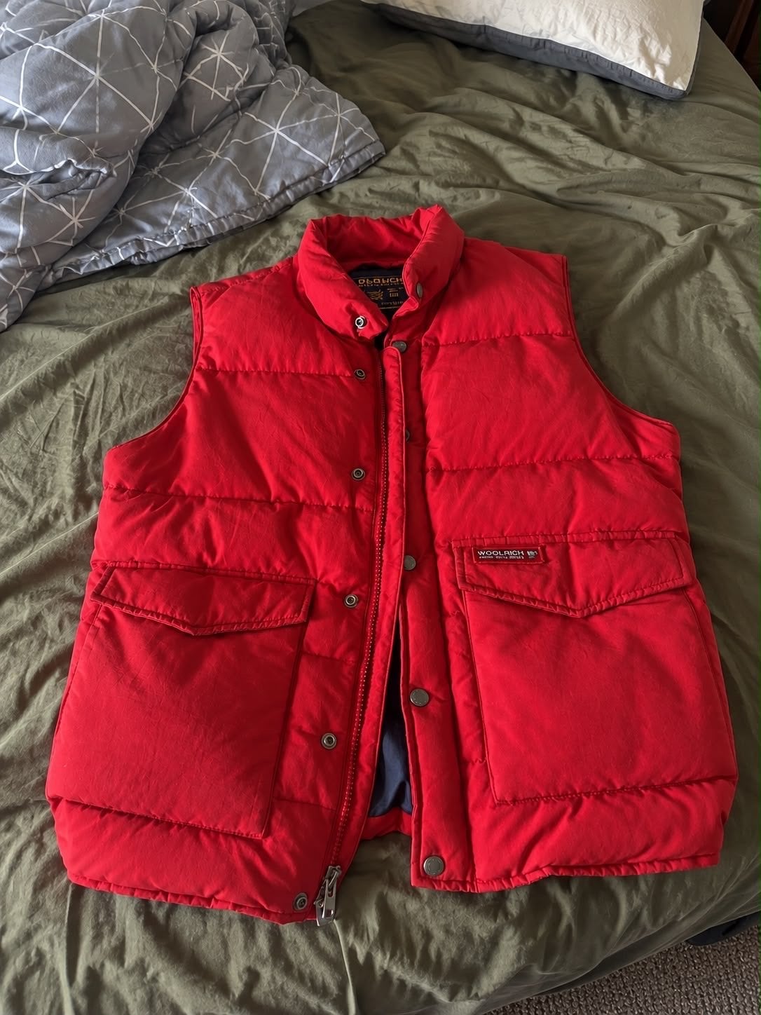 Rode Woolrich Bodywarmer - Maat S, Ophalen of Verzenden, Zo goed als nieuw, Rood