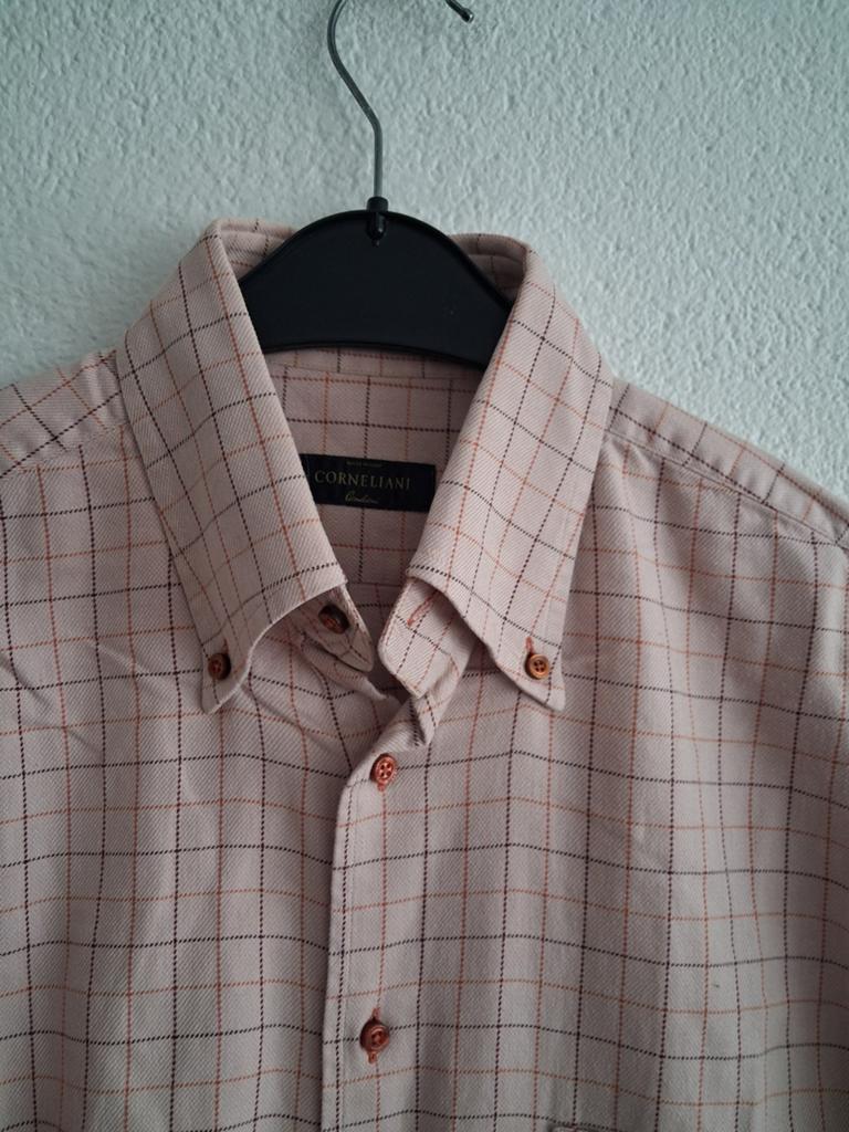 Corneliani  Hemd Maat 41, Ophalen of Verzenden, Zo goed als nieuw, Blauw, Halswijdte 41/42 (L)
