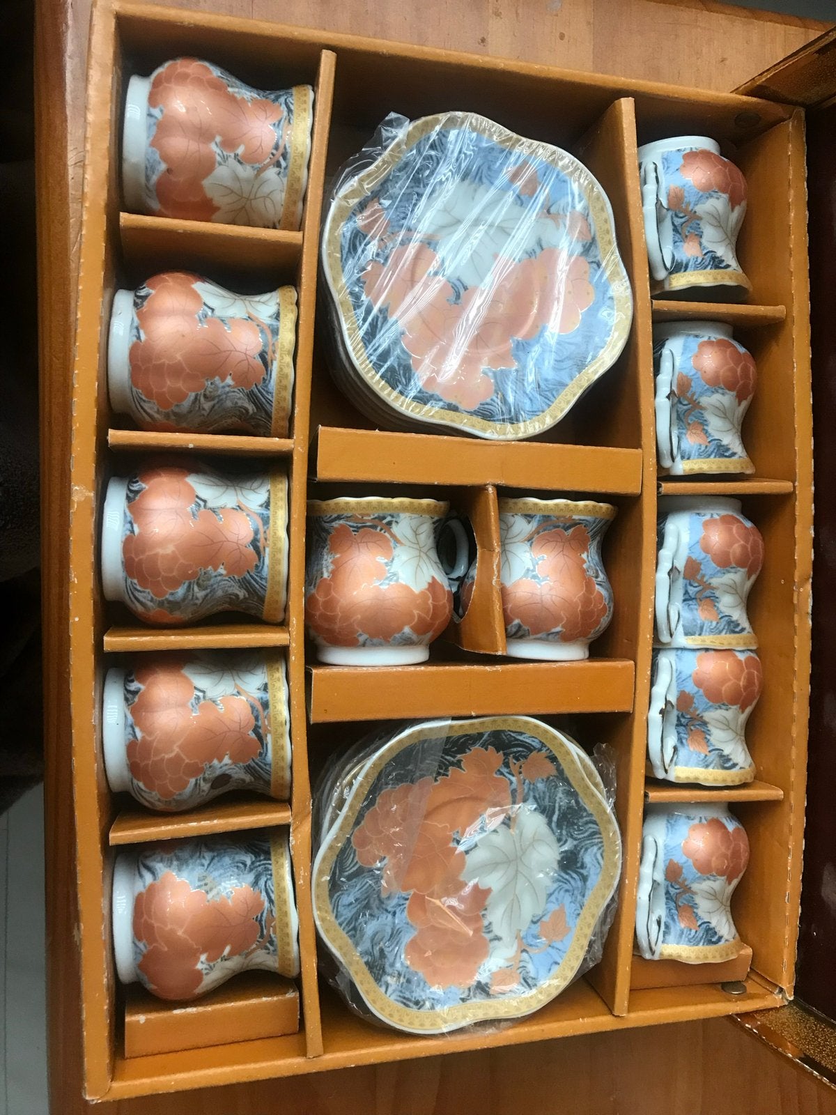 Vintage Chinese theeservies - 24-delig, Ophalen of Verzenden
