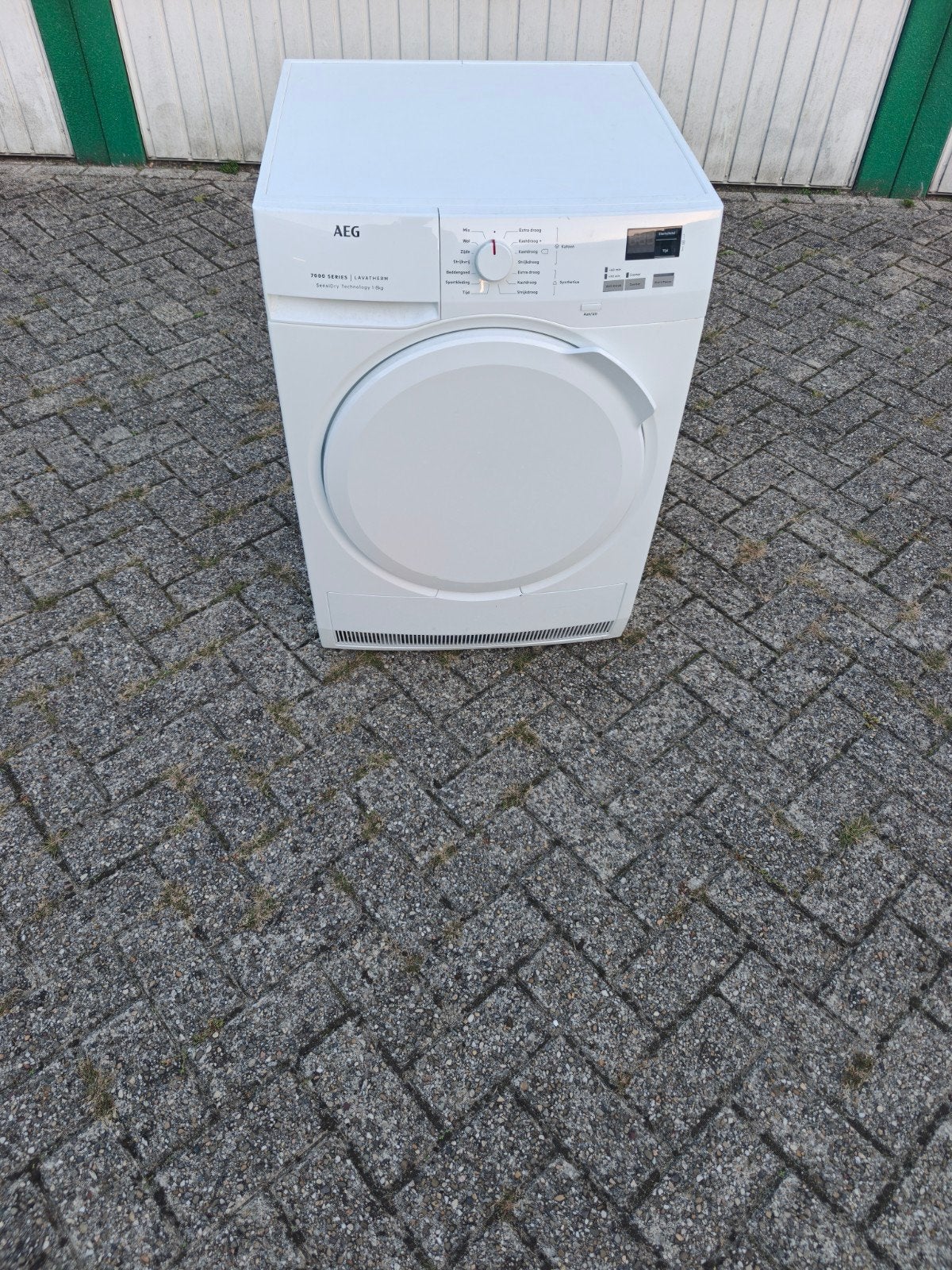 AEG 7000 serie warmtepompdroger de machine wordt niet warm., Witgoed en Apparatuur, Ophalen, 6 tot 8 kg, Gebruikt, Anti-kreukfase