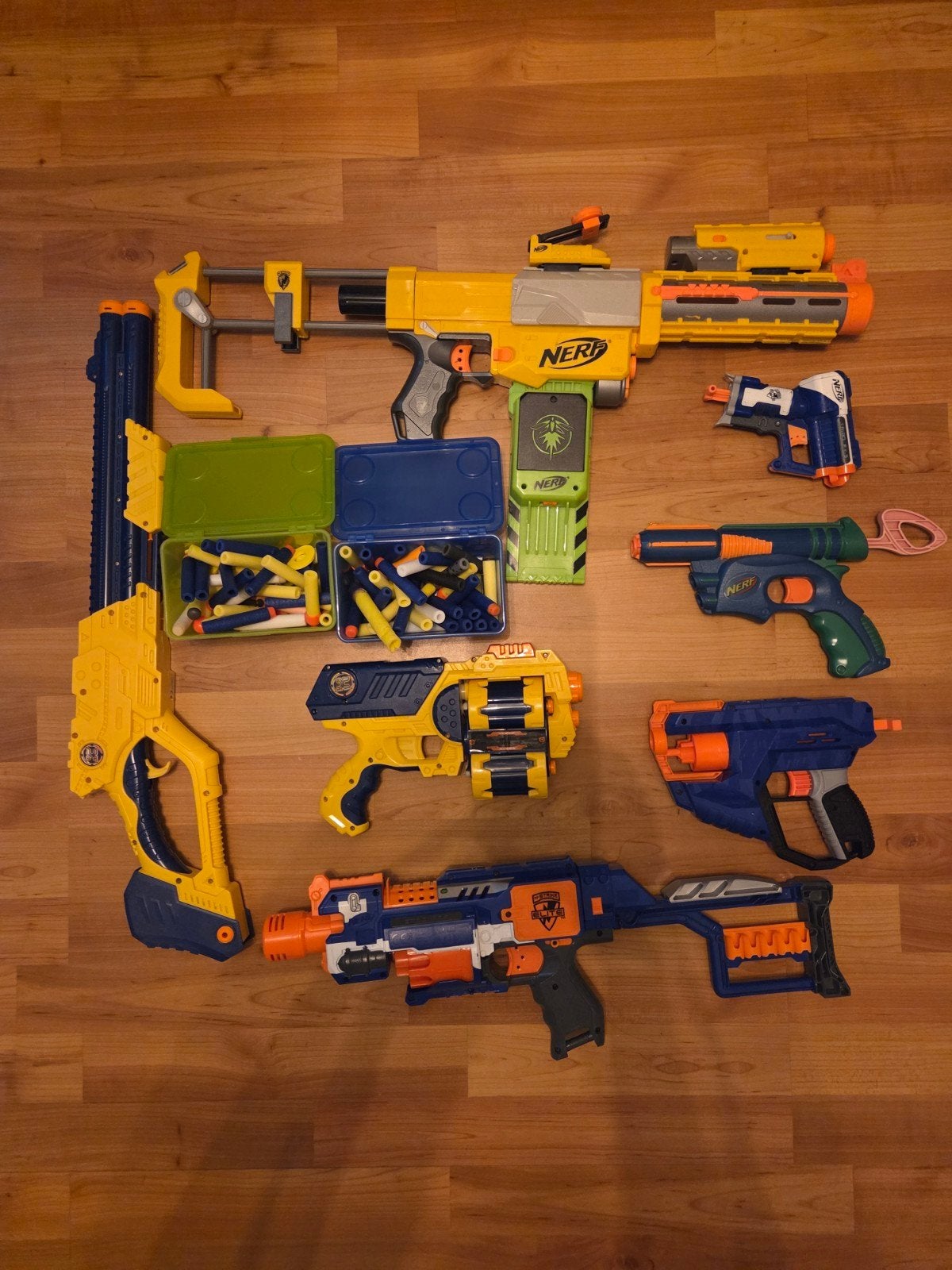 Nerf pistolen, 7 stuks!, Ophalen of Verzenden