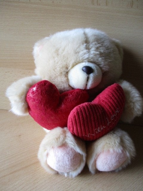 Forever Friends beany  met 2 harten: with love 20cm Hallmark, Ophalen of Verzenden, Zo goed als nieuw, Overige typen
