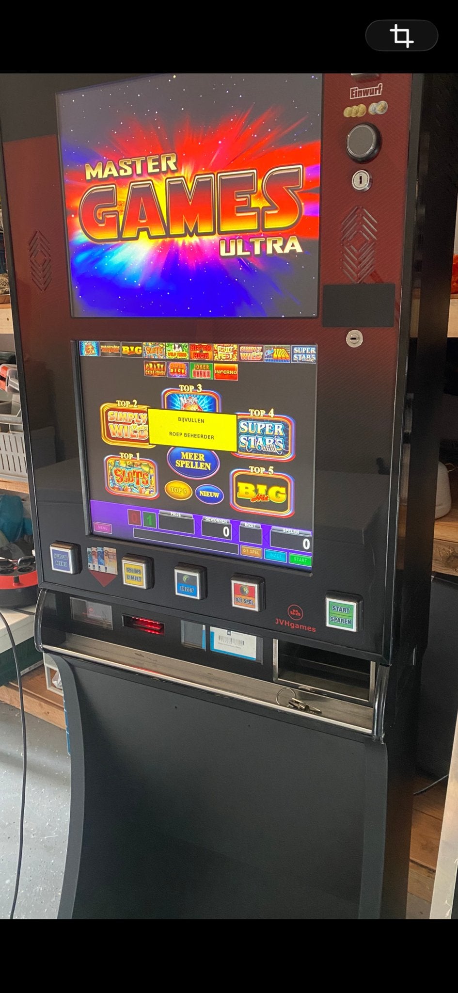 Master Games Ultra  met het spel Slots, Verzamelen, Automaten | Gokkasten en Fruitautomaten, Overige munten, Ophalen, Gebruikt
