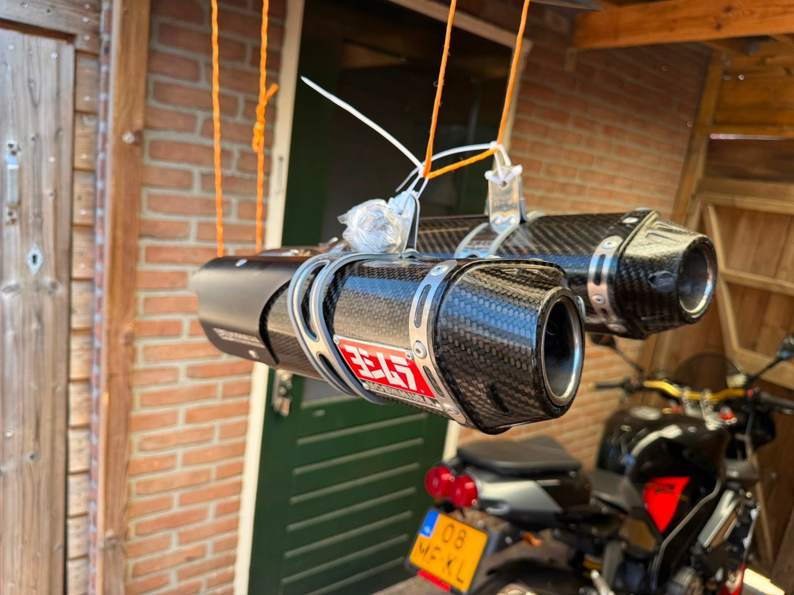 Yoshimura carbon uitlaat Suzuki GSX1300 B-King ZEER NETJES, Ophalen of Verzenden, Gebruikt