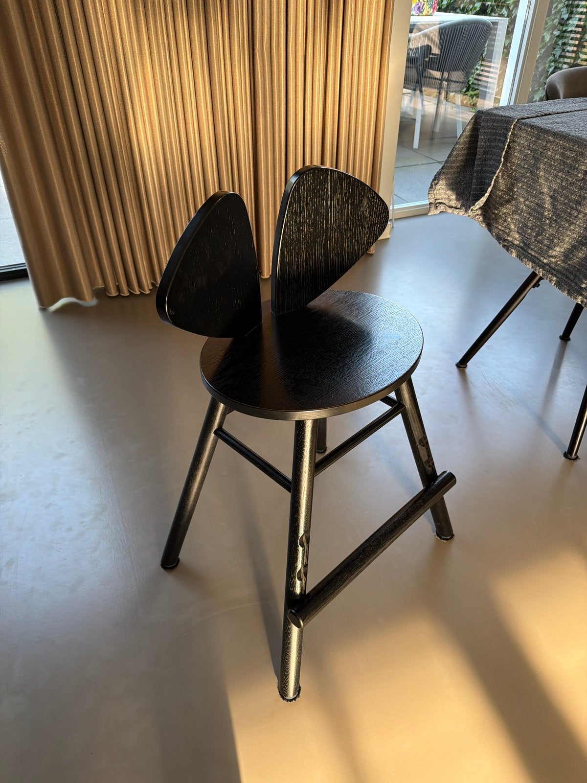 Nofred Mouse kinderstoel tall - Zwart, Kinderen en Baby's, Kinderstoelen, Ophalen, Gebruikt, Overige typen