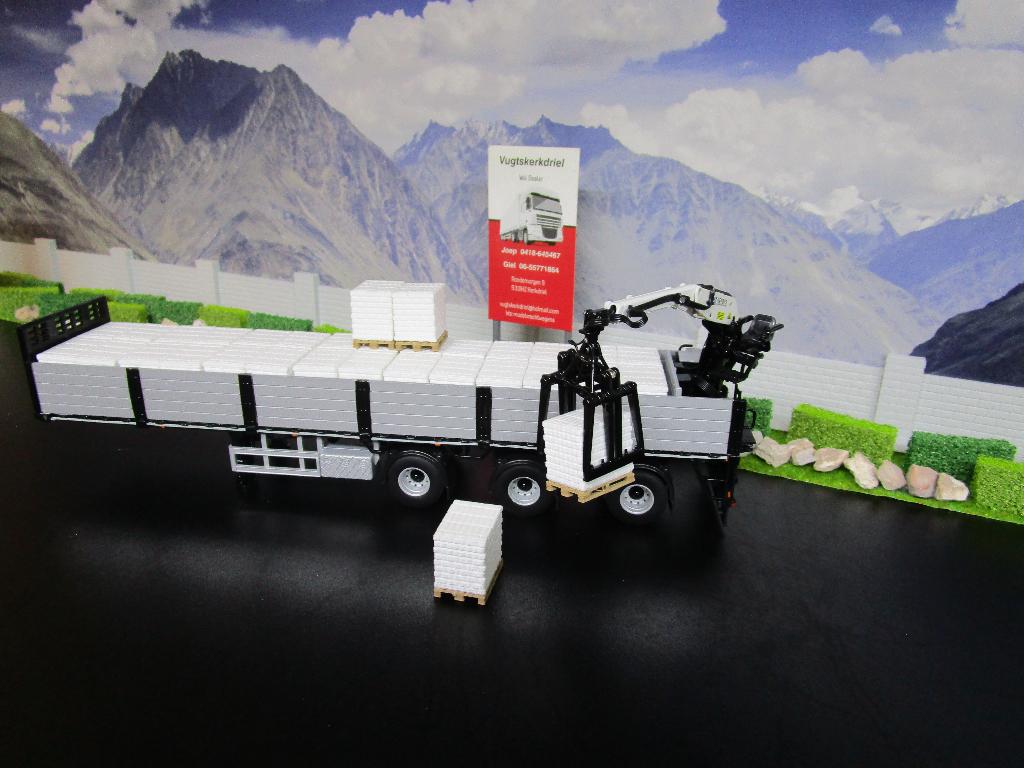 Lading Stenen Wit "Ex Wsi oplegger , Zie Omschrijving", Hobby en Vrije tijd, Modelauto's | 1:50, Ophalen, Nieuw, Bus of Vrachtwagen