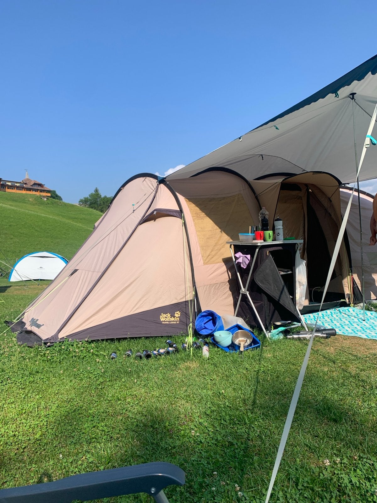 Jack Wolfskin tunneltent 6 persoons met flexibele indeling, Ophalen, Gebruikt, Tot en met 6