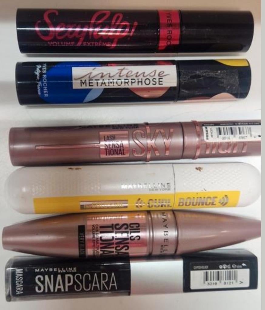 15 mascara's van Maybelline, Essence en Yves rocher, Ophalen of Verzenden, Zo goed als nieuw, Zwart, Ogen