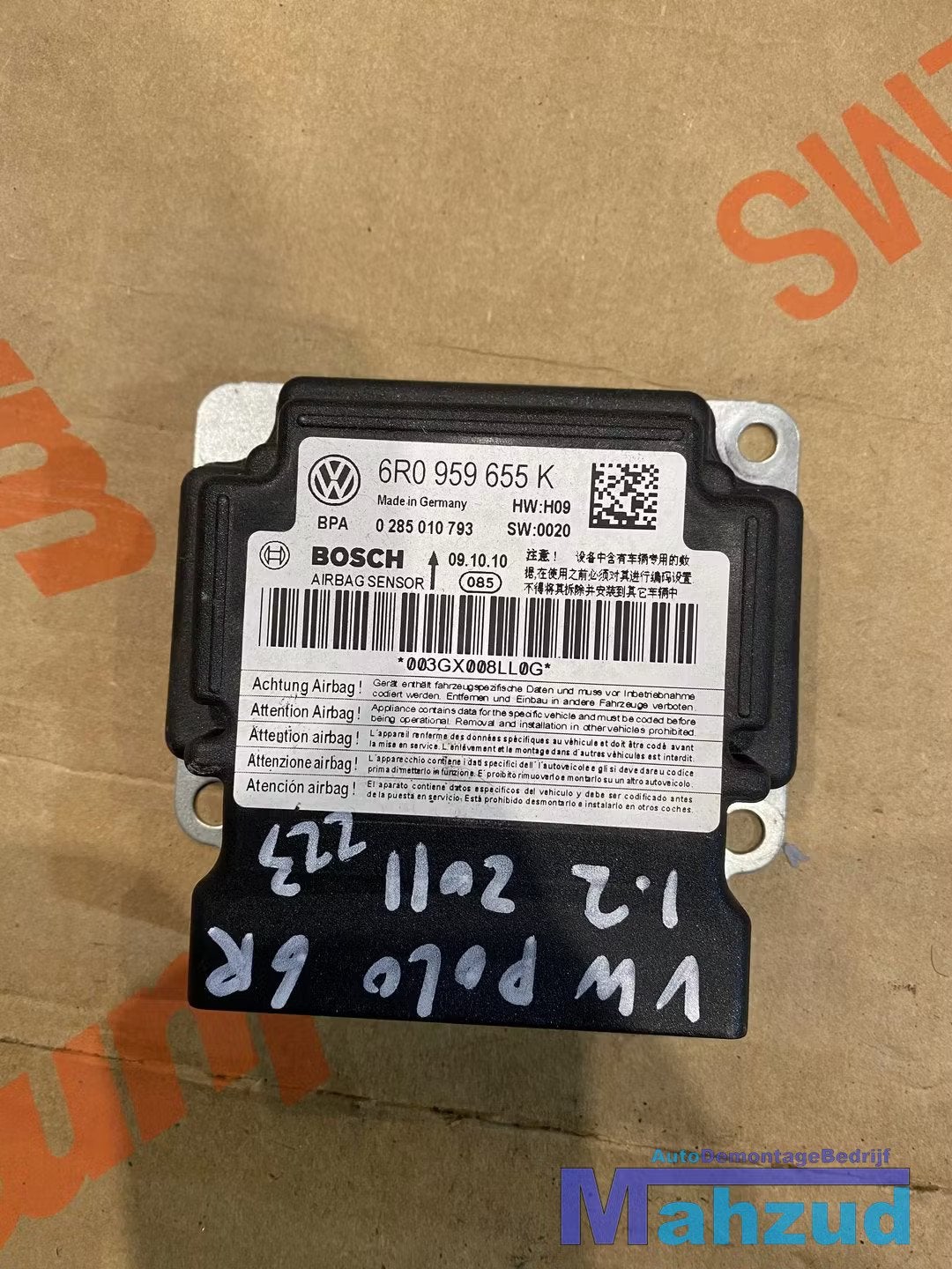 VW POLO 6R IBIZA 4 FABIA Airbag module 6R0959655K, Gebruikt, Volkswagen, Volkswagen AG, Berliner Ring 2
38440  Wolfsburg, DE