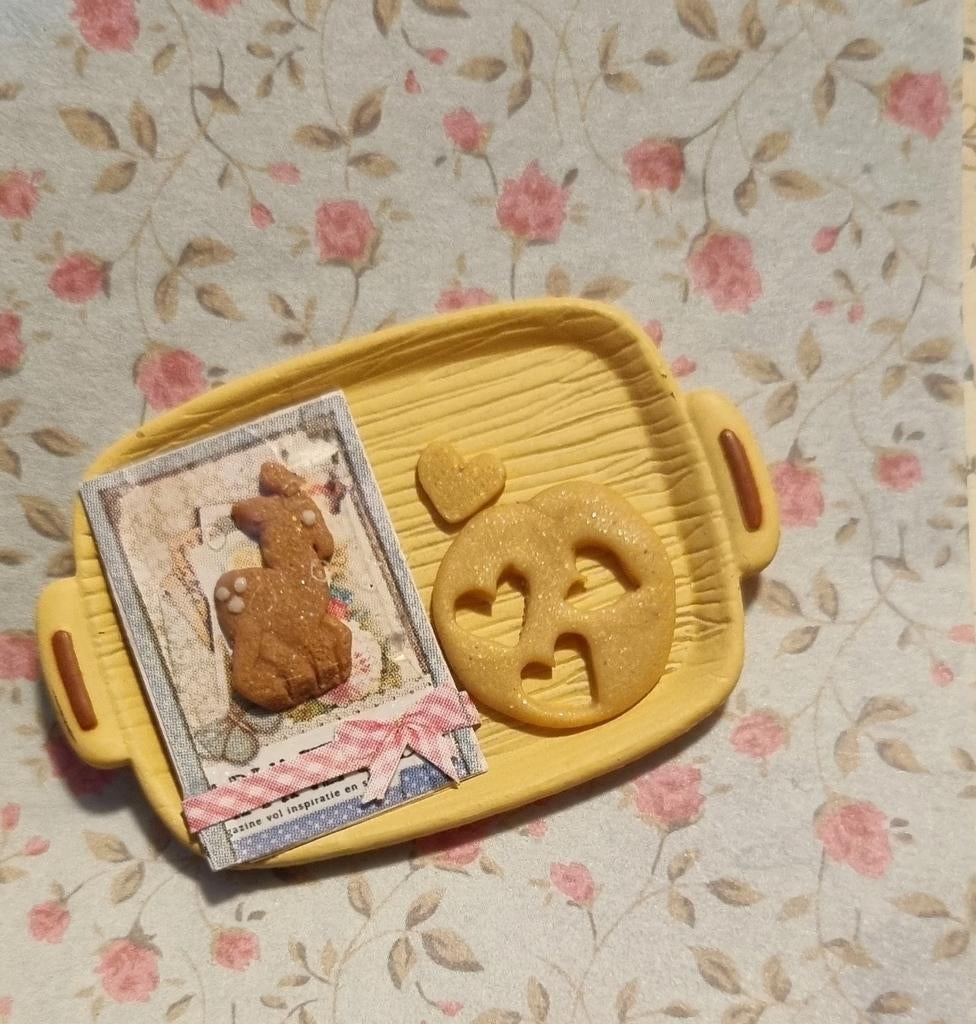 Poppenhuis miniatuur maileg dienblad met koekjes, Kinderen en Baby's, Speelgoed | Poppenhuizen, Ophalen of Verzenden