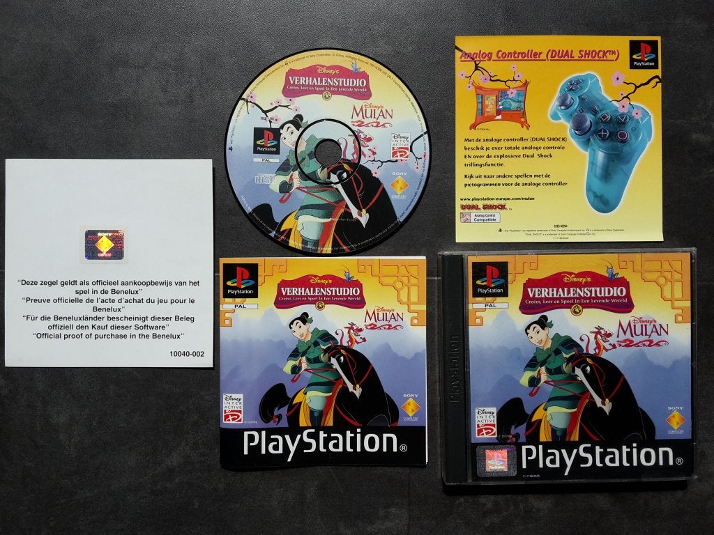 PS1 - Disney's Verhalenstudio, Mulan - PlayStation 1, Avontuur en Actie, 1 speler, Ophalen of Verzenden, Zo goed als nieuw