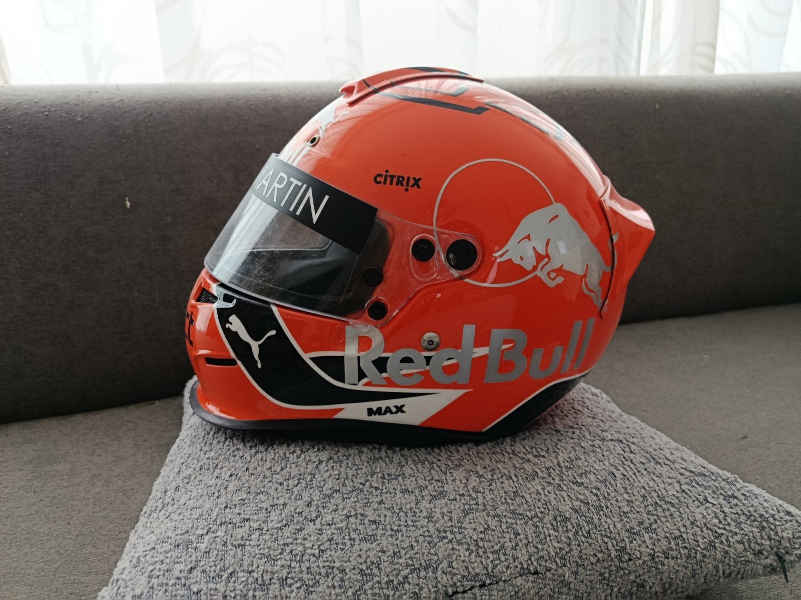 Max Verstappen Replica Helm Spa 2018, Verzamelen, Automerken, Motoren en Formule 1, Ophalen of Verzenden, Nieuw, Formule 1