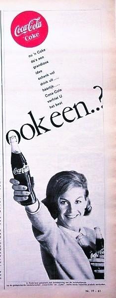 18 vintage advertenties Coca-Cola 54-81 Coke frisdrank, Ophalen of Verzenden, Gebruikt, Gebruiksvoorwerp