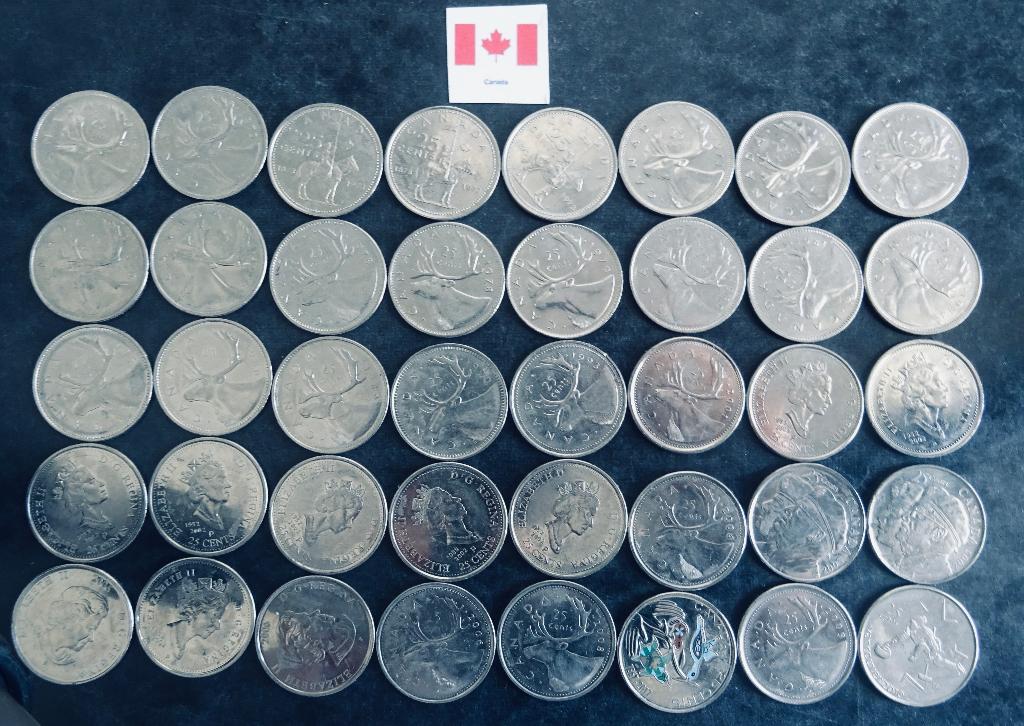 Munten Canada, Verzenden, Noord-Amerika