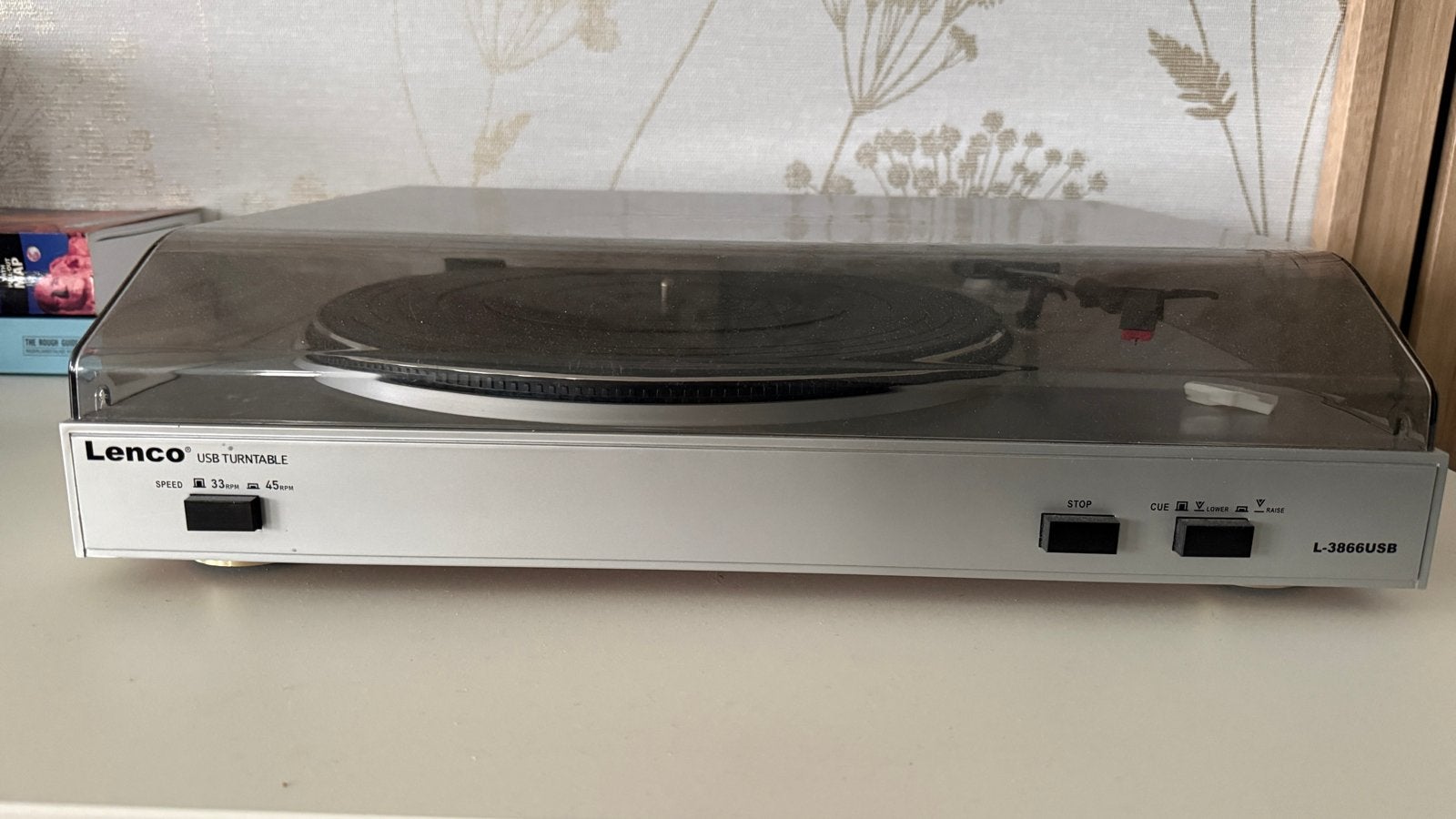 Lenco L-3866USB Platenspeler - Zilver, Gebruikt, USB-aansluiting, Platenspeler, Ophalen
