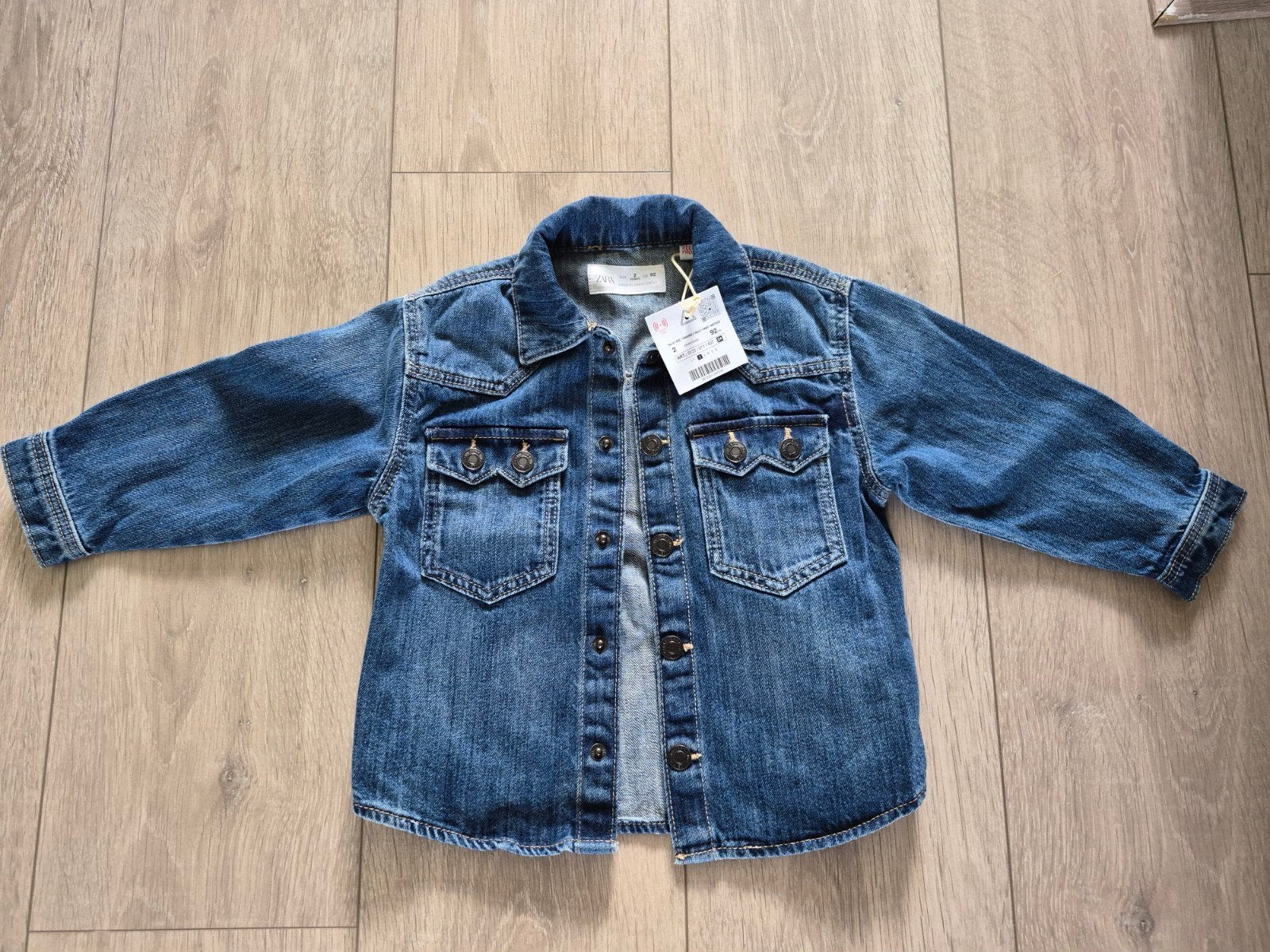 Zara spijkerjasje/spijkerblouse, Ophalen of Verzenden, Nieuw, Jongetje of Meisje, Jasje