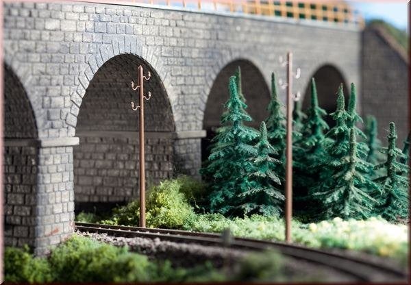 15 Elektriciteitsmasten - Vero 42634, Overige merken, Wisselstroom, Brug, Tunnel of Gebouw, Nieuw