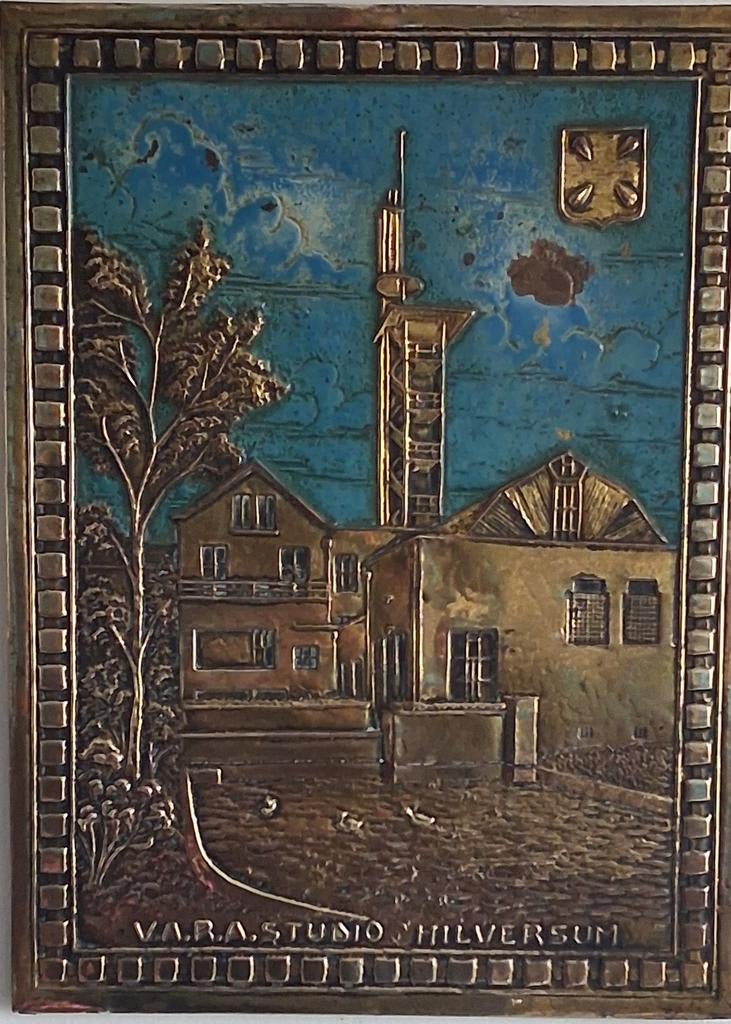 VARA Studio. Wanddecoratie.  Ca 1935. * Zie tekst., Verzamelen, Ophalen, Gebruikt, Tv, Overige typen