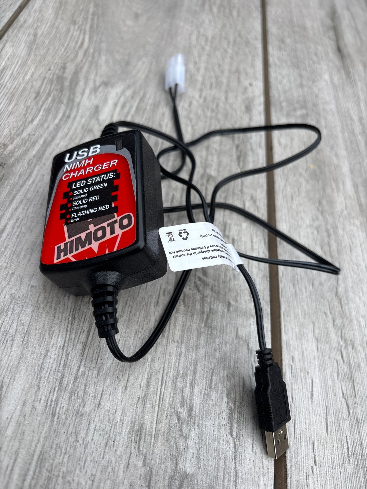 HIMOTO USB NiMH Acculader E025 voor RC Auto's, Hobby en Vrije tijd, Modelbouw | Radiografisch | Auto's, Elektro, Ophalen of Verzenden