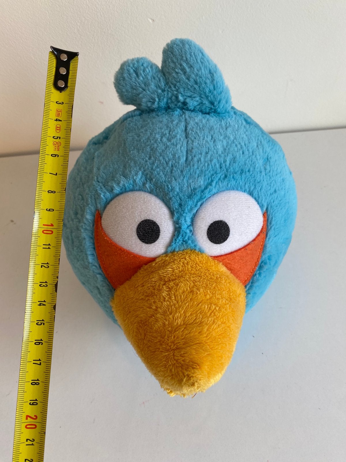 Angry bird knuffel blauw, Ophalen of Verzenden, Zo goed als nieuw, Overige typen