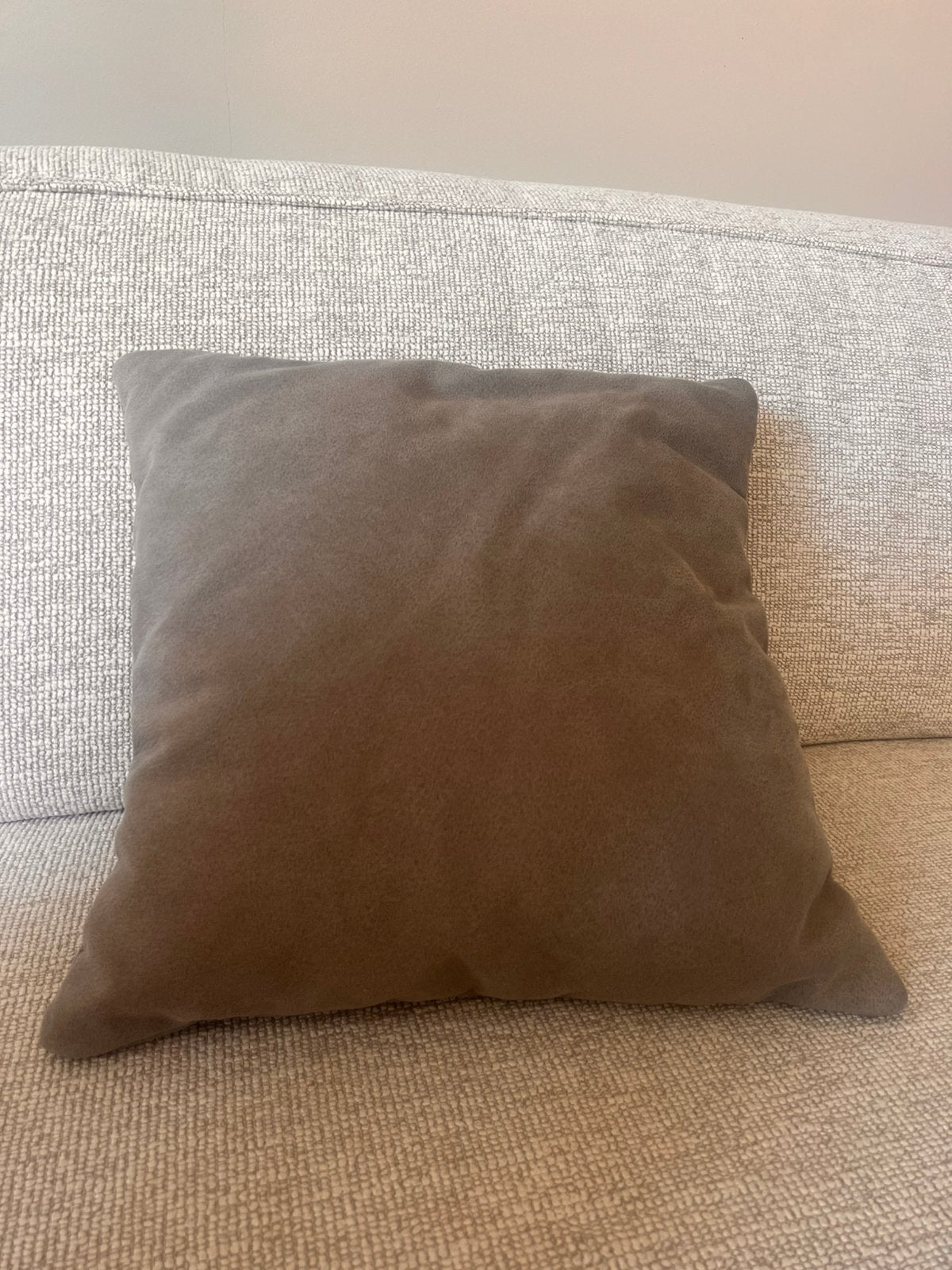 4x Sierkussens 35x35 cm Grijs, Ophalen, Zo goed als nieuw, Grijs, Vierkant