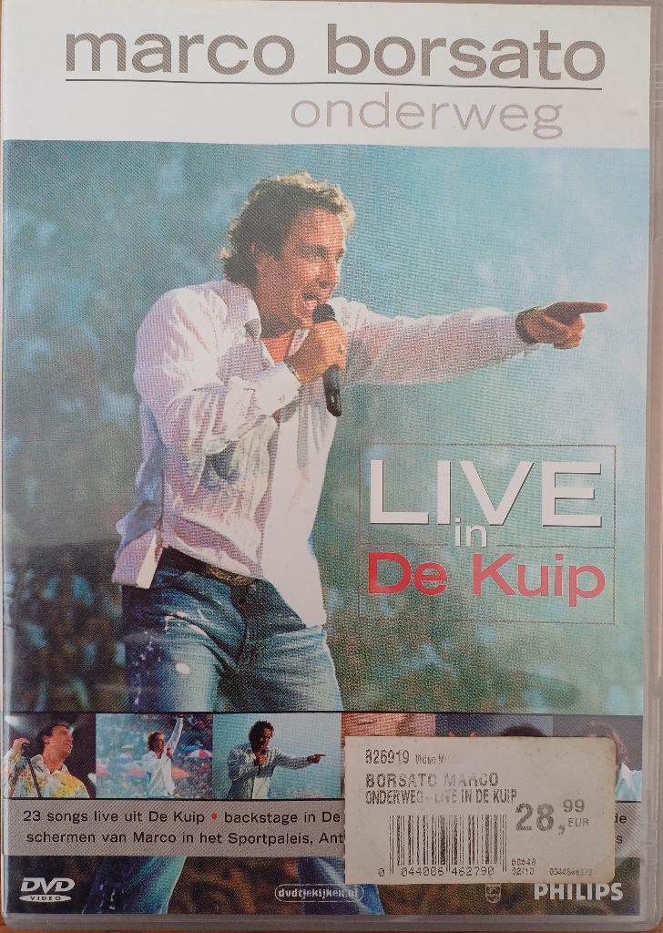 2+1 GRATIS! DVD Marco Borsato - Onderweg - live De Kuip, Alle leeftijden, Ophalen of Verzenden, Zo goed als nieuw, Muziek en Concerten