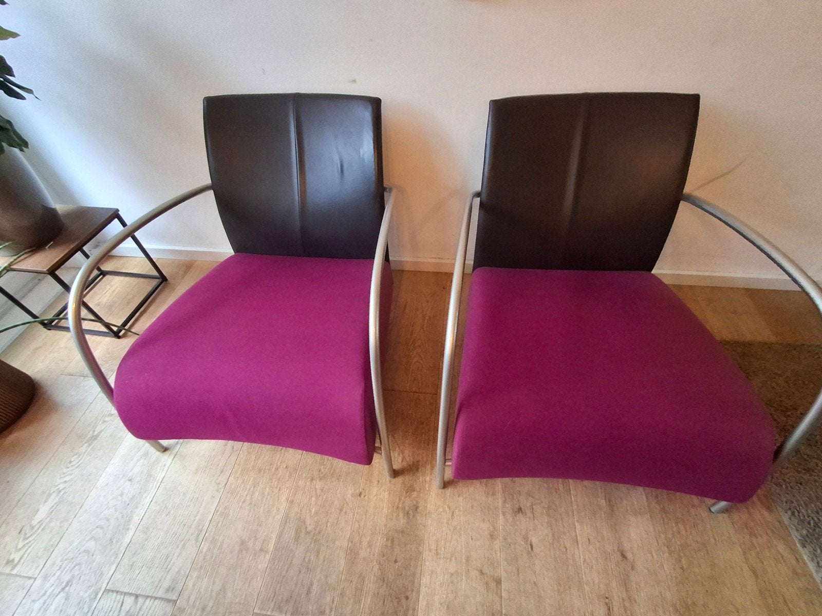 Twee comfortabele fauteuils Montis Lomas - paars/bruin, Ophalen, Gebruikt, Twee, Overige kleuren