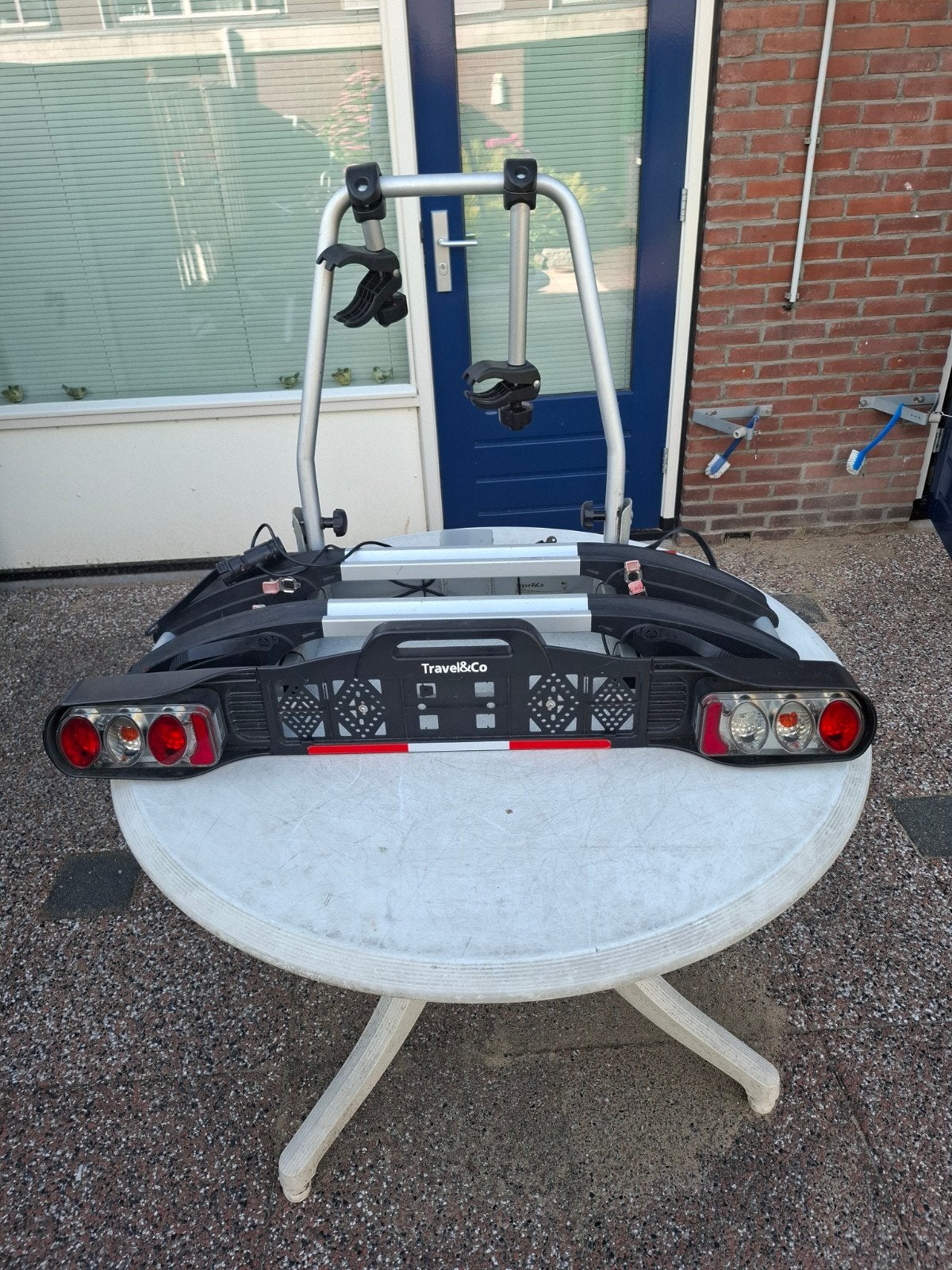 Travel & Co Trekhaak fietsendrager voor 2 fietsen, Ophalen, Gebruikt, Elektrische fiets, 2 fietsen