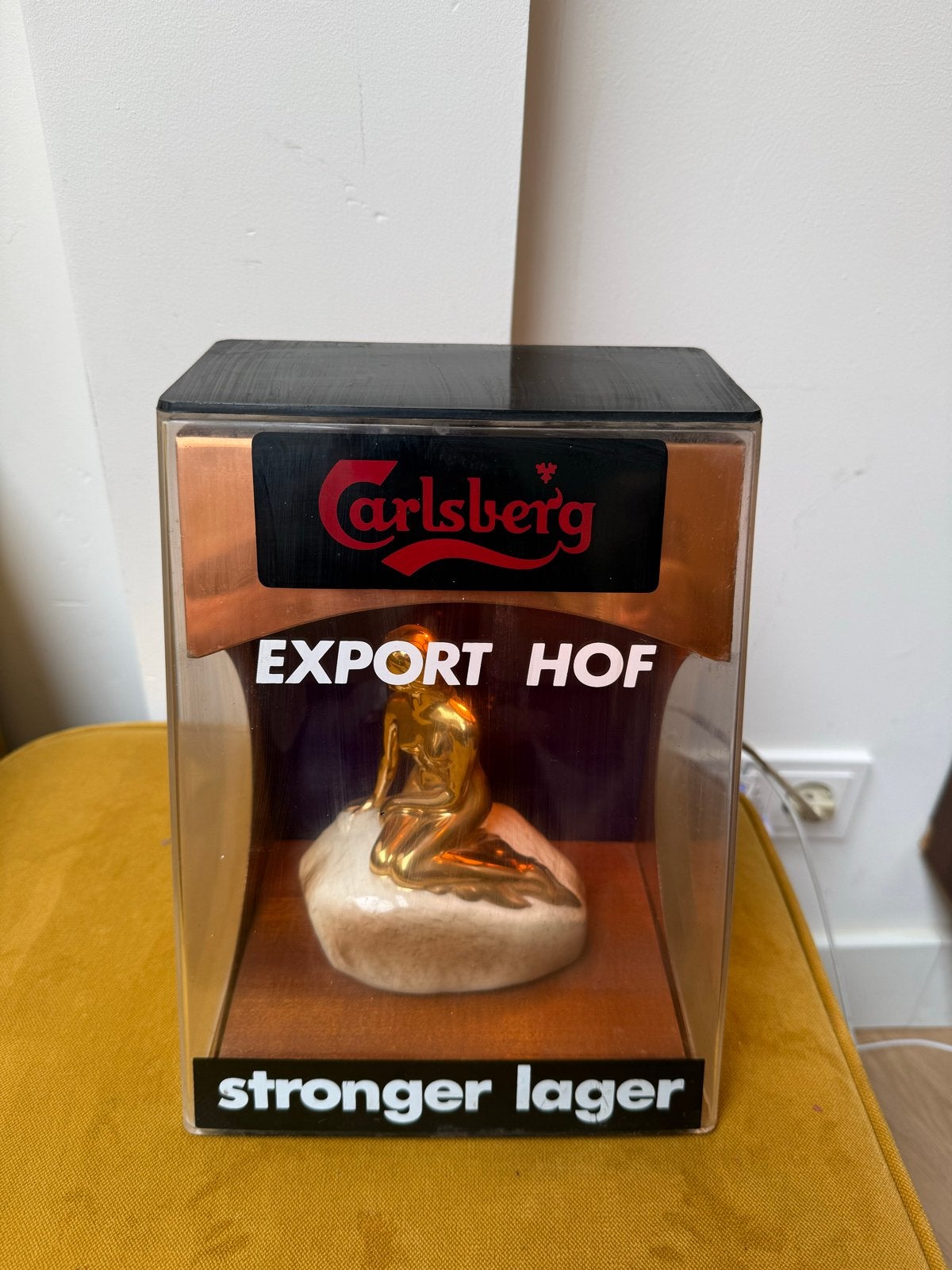 Unieke vintage Carlsberg Reclame Lamp Jaren '70, Ophalen of Verzenden, Gebruikt, Lichtbak of (neon) lamp